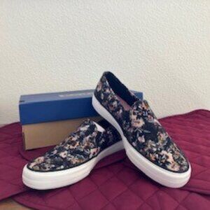 Keds Women's Black Floral Slip-On Sneakers